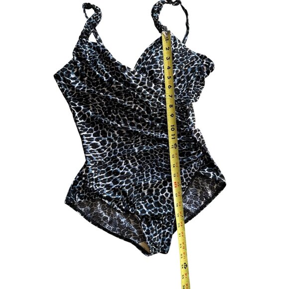 Miraclesuit Leopard Print One-Piece Swimsuit With Padded Cups Approximate L/XL - Picture 11 of 11